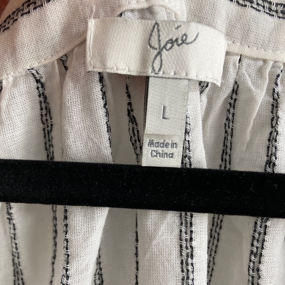 JOIE | striped peasant blouse with tassels - Picture 6 of 8